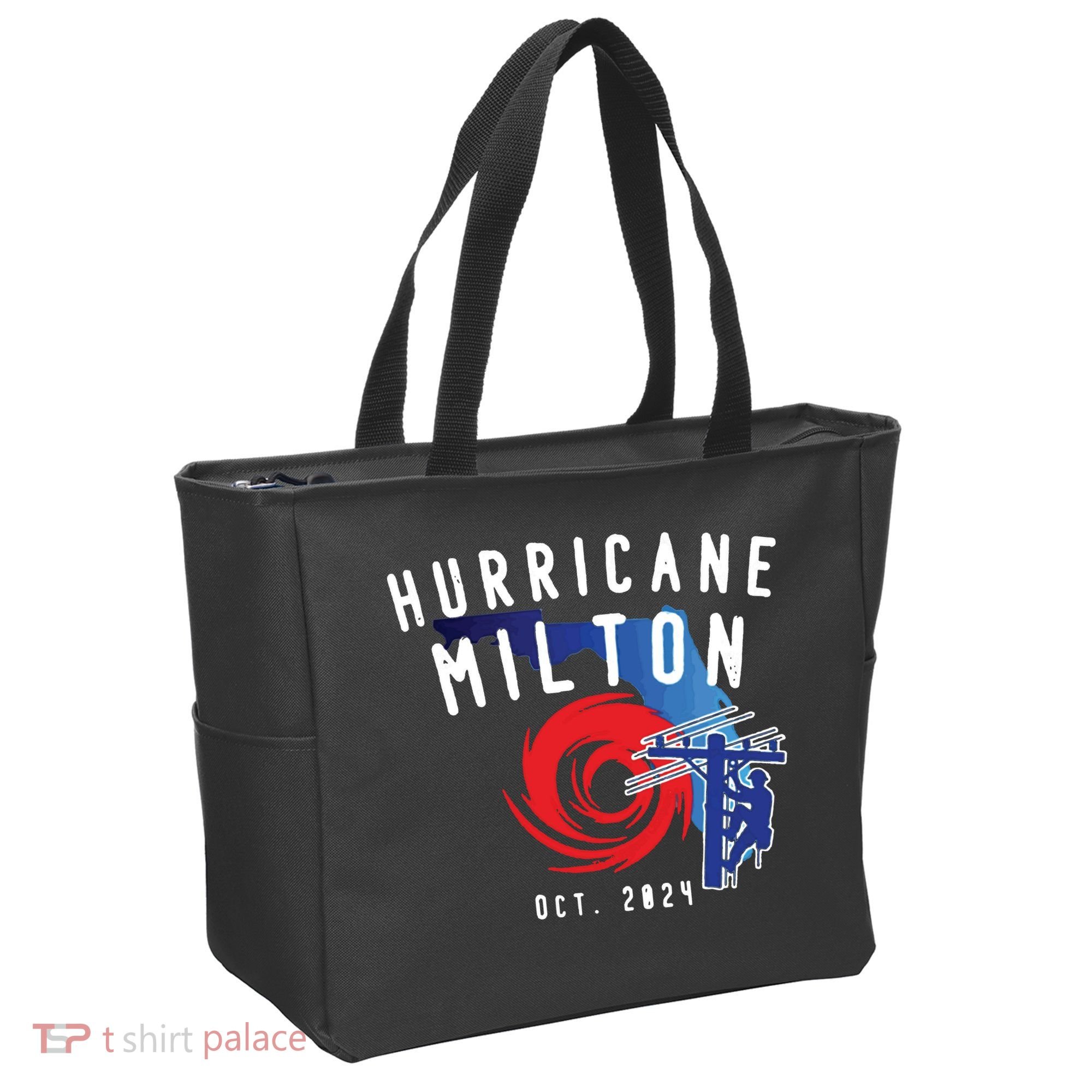 Hurricane Milton Lineman Storm  American Lineman Journeyman Tote Bag