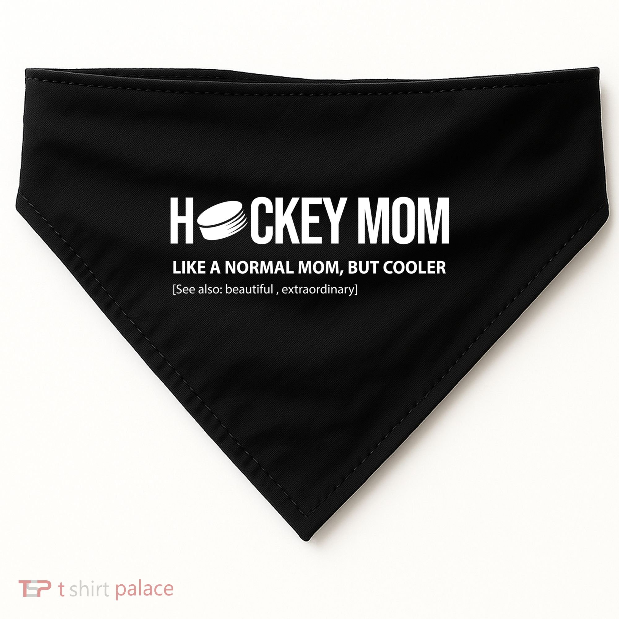Hockey Mom Like A Normal Mom But Cooler Cool Gift USA-Made Doggie Bandana