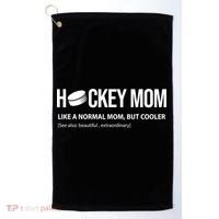 Hockey Mom Like A Normal Mom But Cooler Cool Gift Golf Towel thumb 0