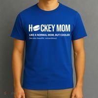 Hockey Mom Like A Normal Mom But Cooler Cool Gift T-Shirt thumb 3