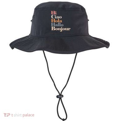 Hi Multiple Languages Hello Bonjour Ciao Hola Boho Bucket Hat