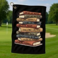 History Month  Leaders African American Teachers Golf Towel thumb 1