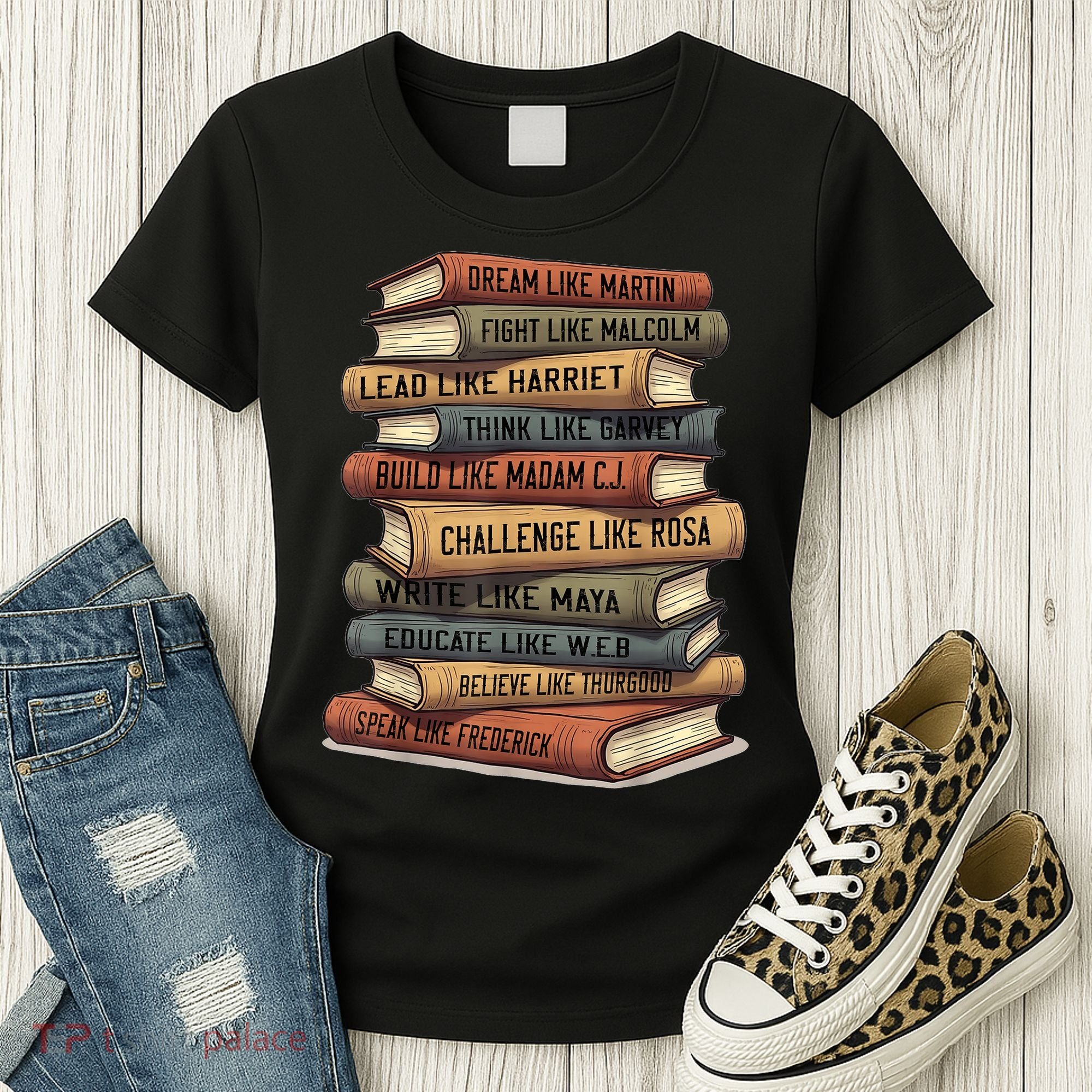 History Month  Leaders African American Teachers Women's T-Shirt