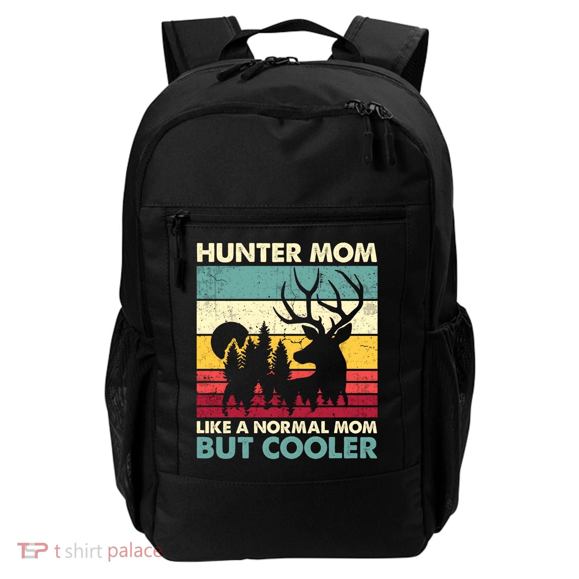 Hunter Mom Like Normal Mom But Cooler Retro Funny Hunting Gift Backpack