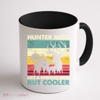 Hunter Mom Like Normal Mom But Cooler Retro Funny Hunting Gift Coffee Mug thumb 1