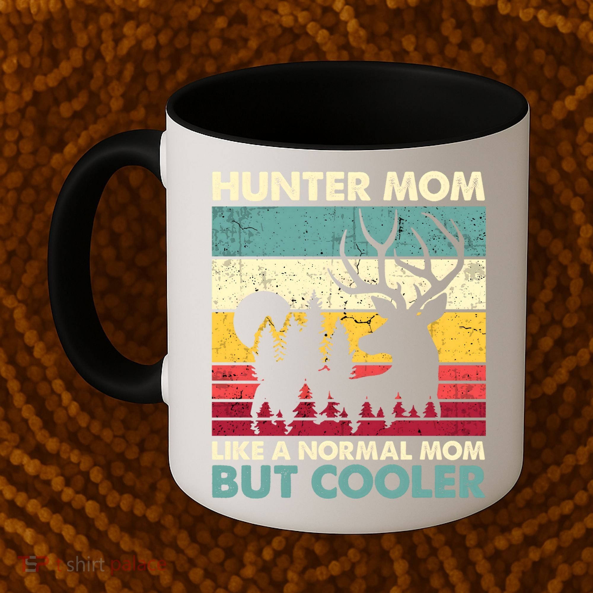 Hunter Mom Like Normal Mom But Cooler Retro Funny Hunting Gift Coffee Mug