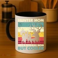 Hunter Mom Like Normal Mom But Cooler Retro Funny Hunting Gift Coffee Mug thumb 4