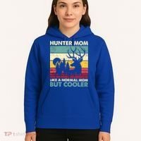 Hunter Mom Like Normal Mom But Cooler Retro Funny Hunting Gift Hoodie thumb 5