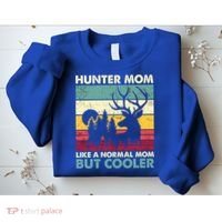 Hunter Mom Like Normal Mom But Cooler Retro Funny Hunting Gift Sweatshirt thumb 2