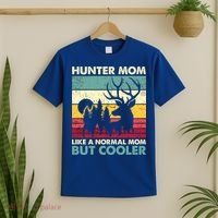 Hunter Mom Like Normal Mom But Cooler Retro Funny Hunting Gift T-Shirt thumb 2