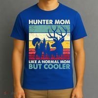 Hunter Mom Like Normal Mom But Cooler Retro Funny Hunting Gift T-Shirt thumb 3