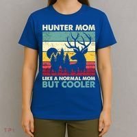 Hunter Mom Like Normal Mom But Cooler Retro Funny Hunting Gift T-Shirt thumb 4