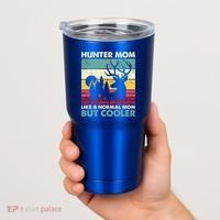Hunter Mom Like Normal Mom But Cooler Retro Funny Hunting Gift Tumbler thumb 2