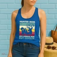 Hunter Mom Like Normal Mom But Cooler Retro Funny Hunting Gift Women's Tank Top thumb 2