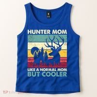 Hunter Mom Like Normal Mom But Cooler Retro Funny Hunting Gift Tank Top thumb 2