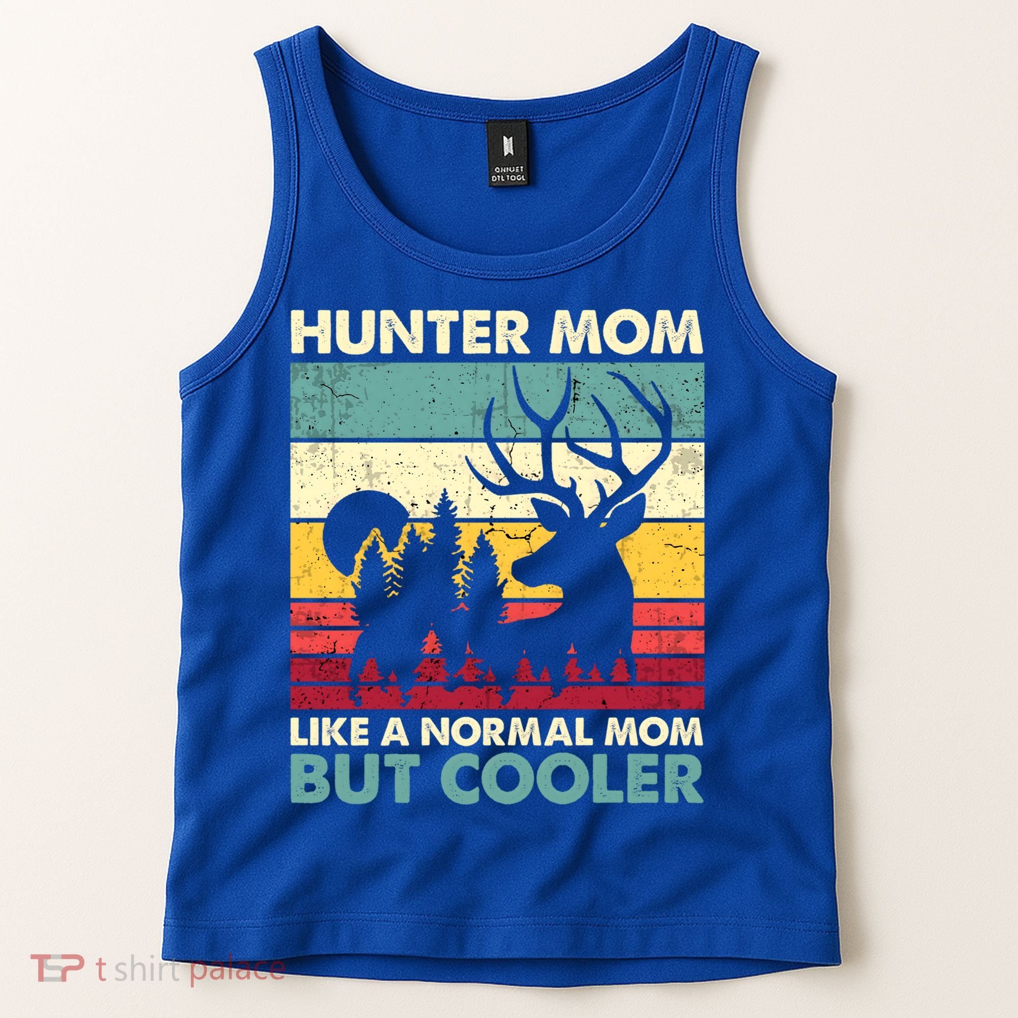 Hunter Mom Like Normal Mom But Cooler Retro Funny Hunting Gift Tank Top
