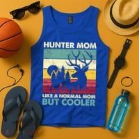 Hunter Mom Like Normal Mom But Cooler Retro Funny Hunting Gift Tank Top thumb 4
