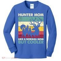 Hunter Mom Like Normal Mom But Cooler Retro Funny Hunting Gift Kids Long Sleeve Shirt thumb 0