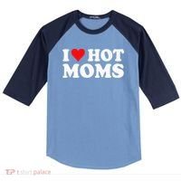 Hot Moms Love Raglan Baseball Sleeve Shirt thumb 0