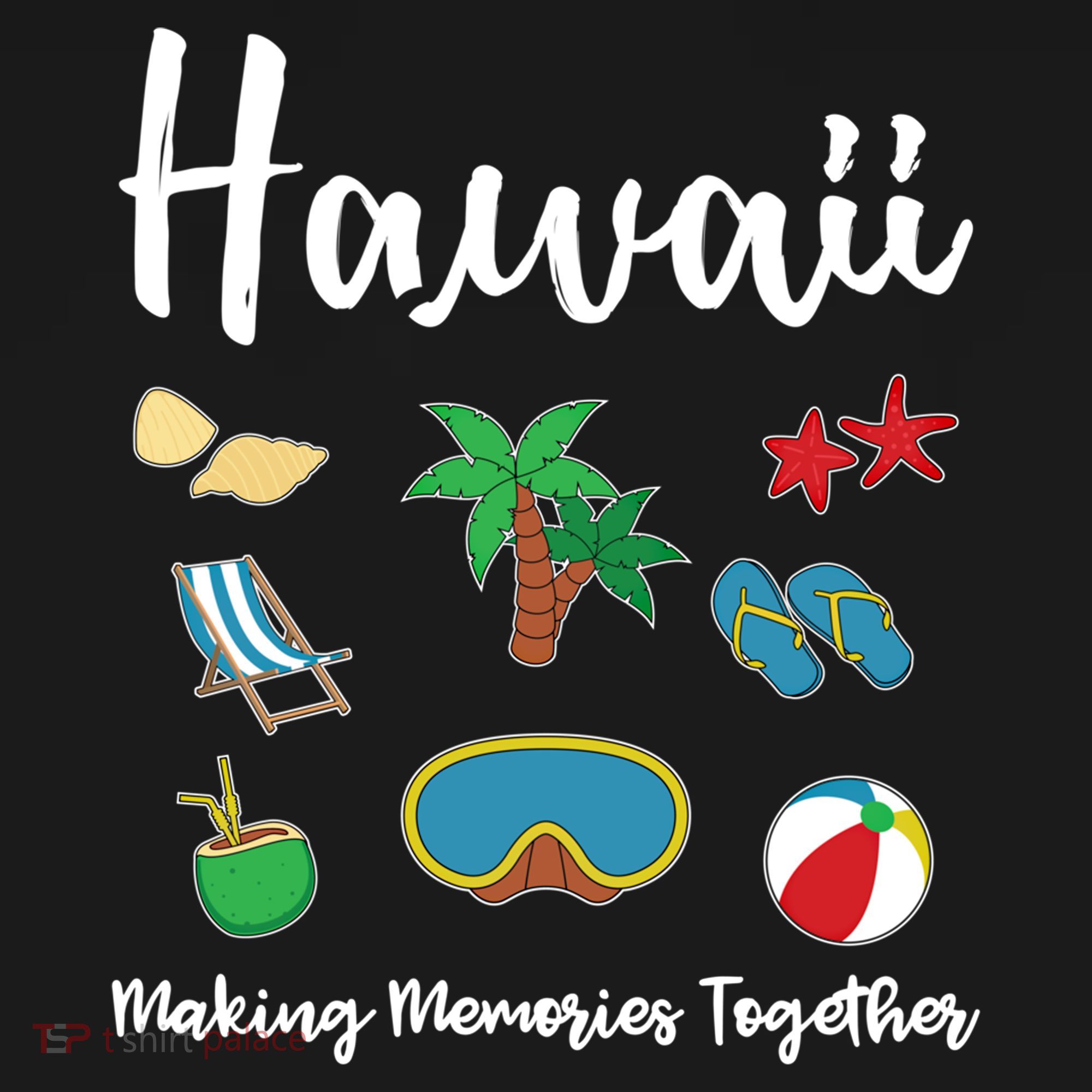 Hawaii Making Memories Together Family Vacation Funny Gift Ornament