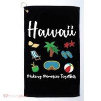 Hawaii Making Memories Together Family Vacation Funny Gift Golf Towel thumb 0