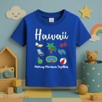 Hawaii Making Memories Together Family Vacation Funny Gift Toddler T-Shirt thumb 3