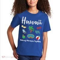 Hawaii Making Memories Together Family Vacation Funny Gift Kids T-Shirt thumb 2