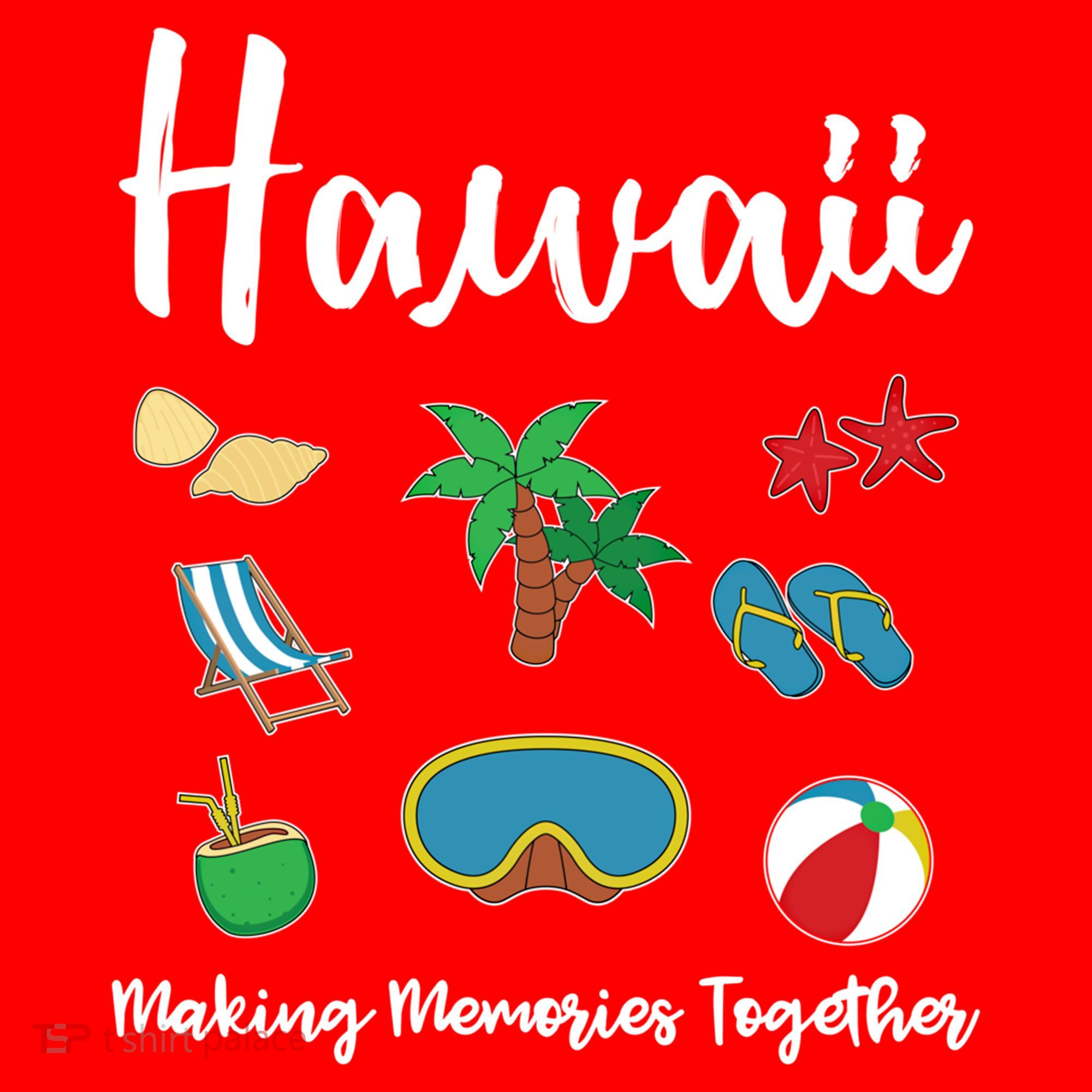 Hawaii Making Memories Together Family Vacation Funny Gift Santa Hat