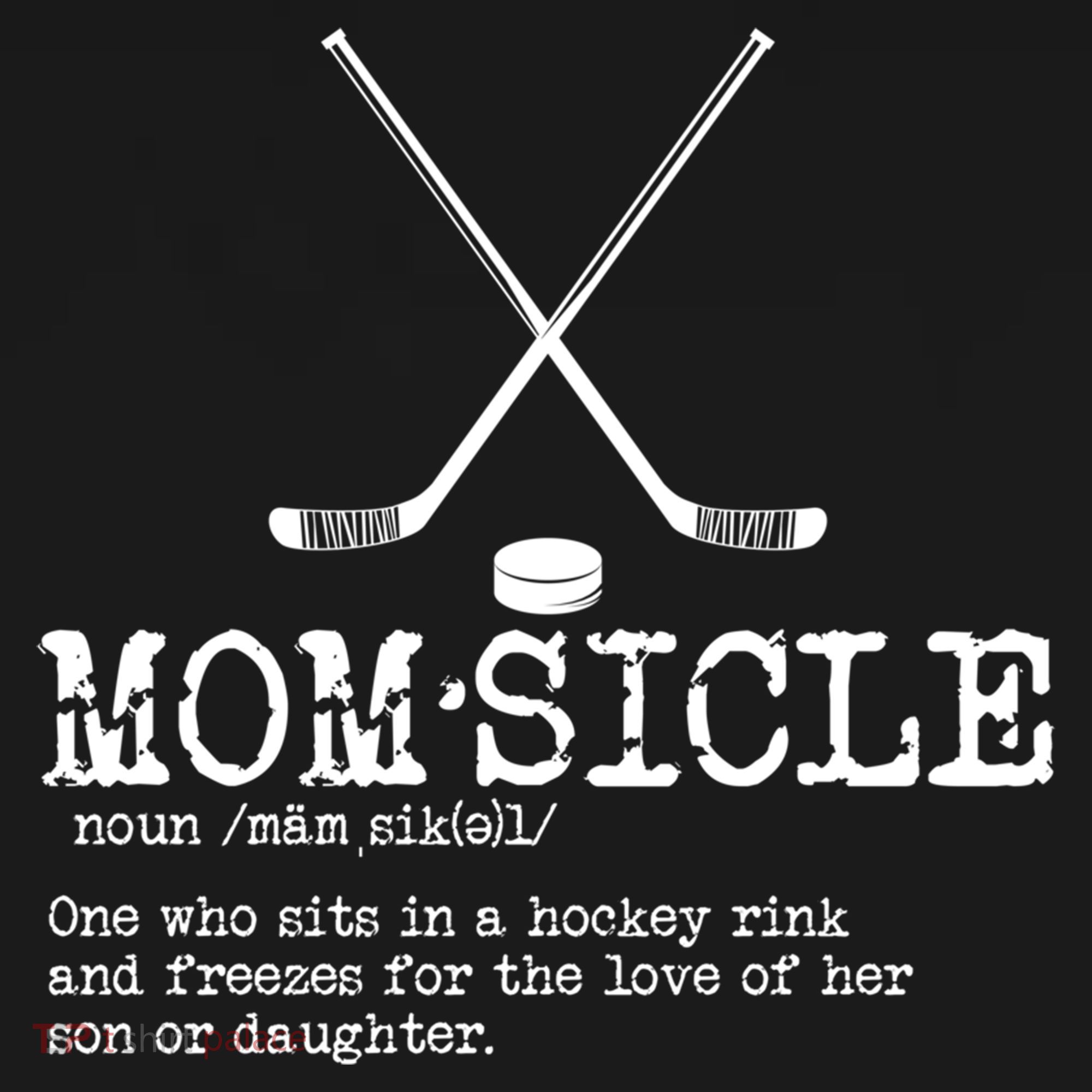 Hockey Mom Momsicle Definition Mothers Day Gift Women's Hoodie