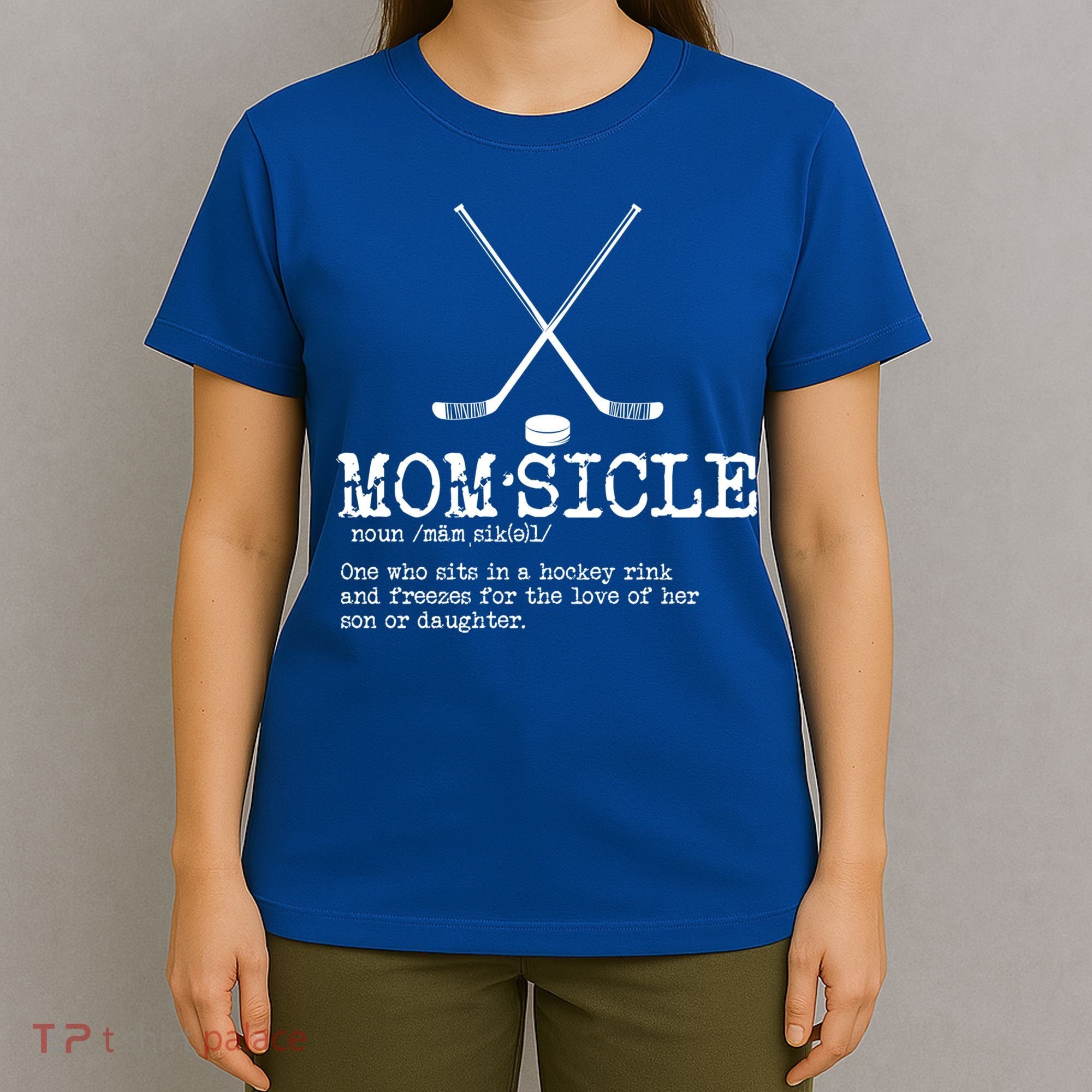 Hockey Mom Momsicle Definition Mothers Day Gift T-Shirt
