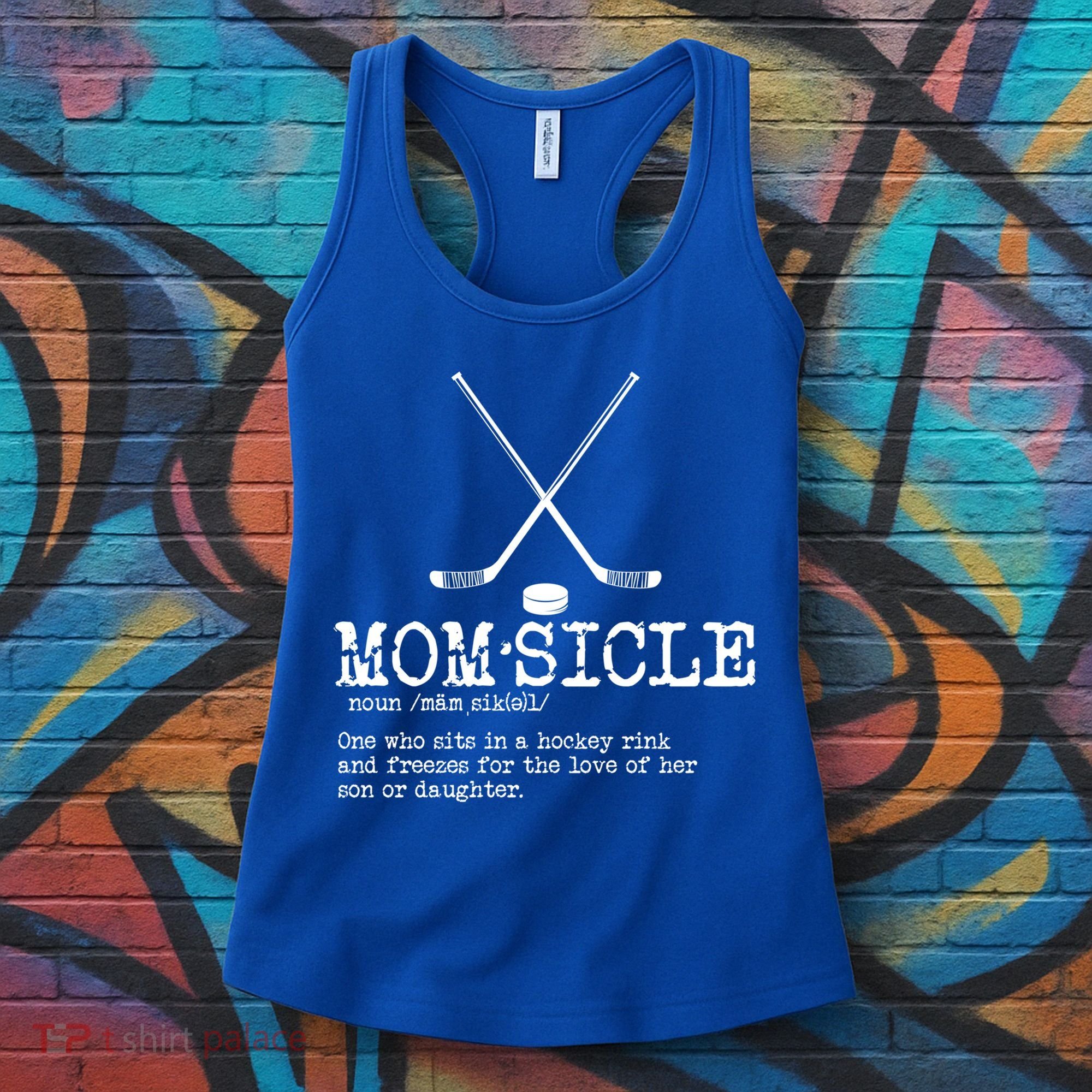 Hockey Mom Momsicle Definition Mothers Day Gift Women's Tank Top