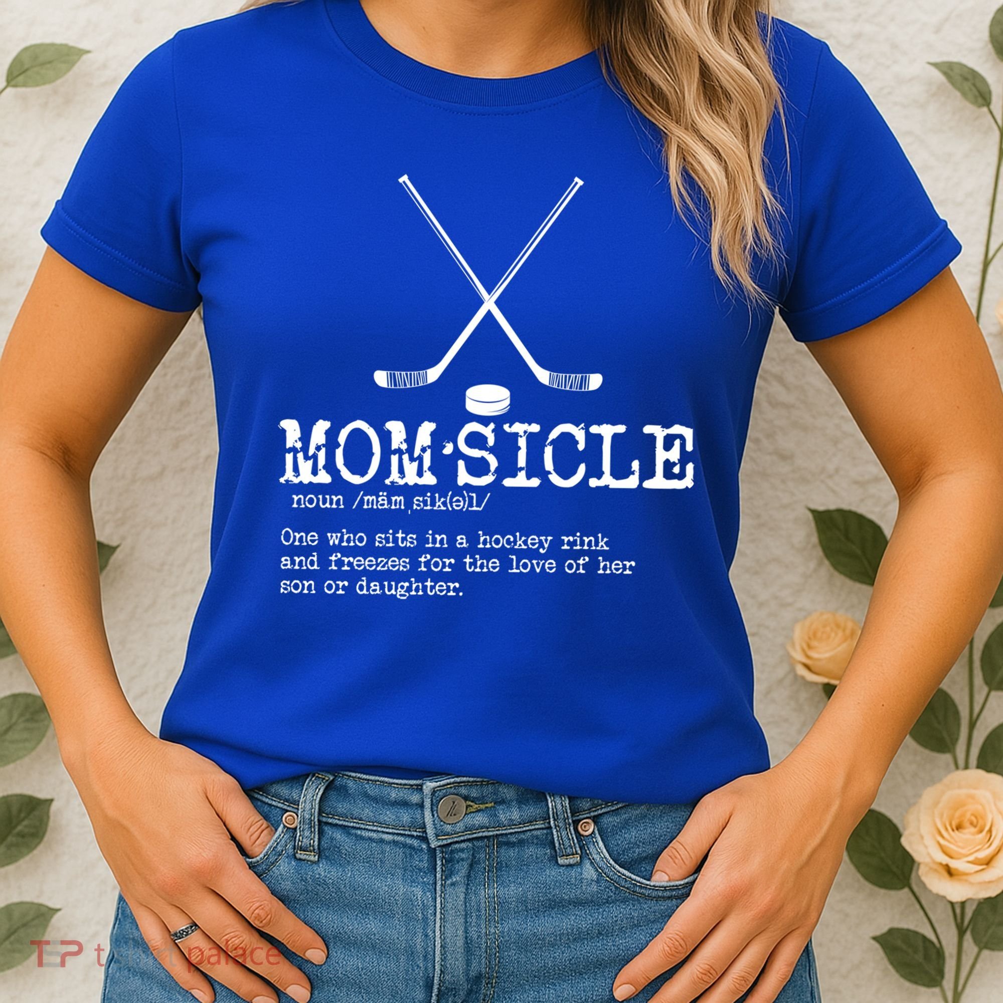 Hockey Mom Momsicle Definition Mothers Day Gift Women's T-Shirt