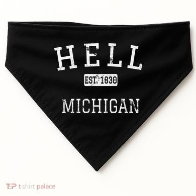 Hell Michigan MI Vintage USA-Made Doggie Bandana