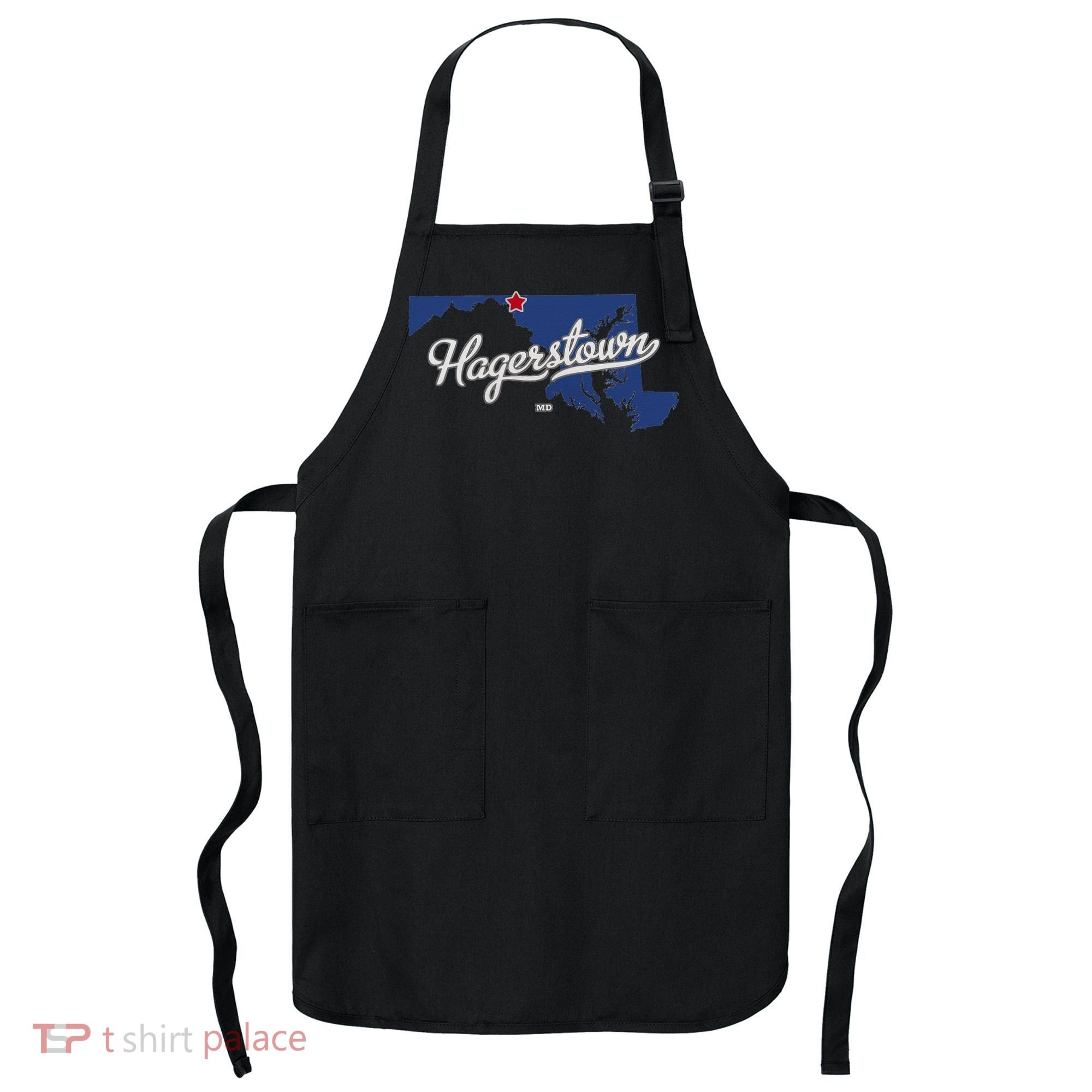 Hagerstown Maryland MD Map Apron