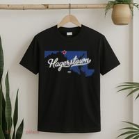 Hagerstown Maryland MD Map T-Shirt thumb 2