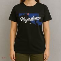 Hagerstown Maryland MD Map T-Shirt thumb 4