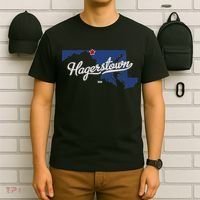 Hagerstown Maryland MD Map T-Shirt thumb 6
