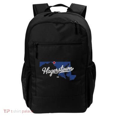 Hagerstown Maryland MD Map Backpack