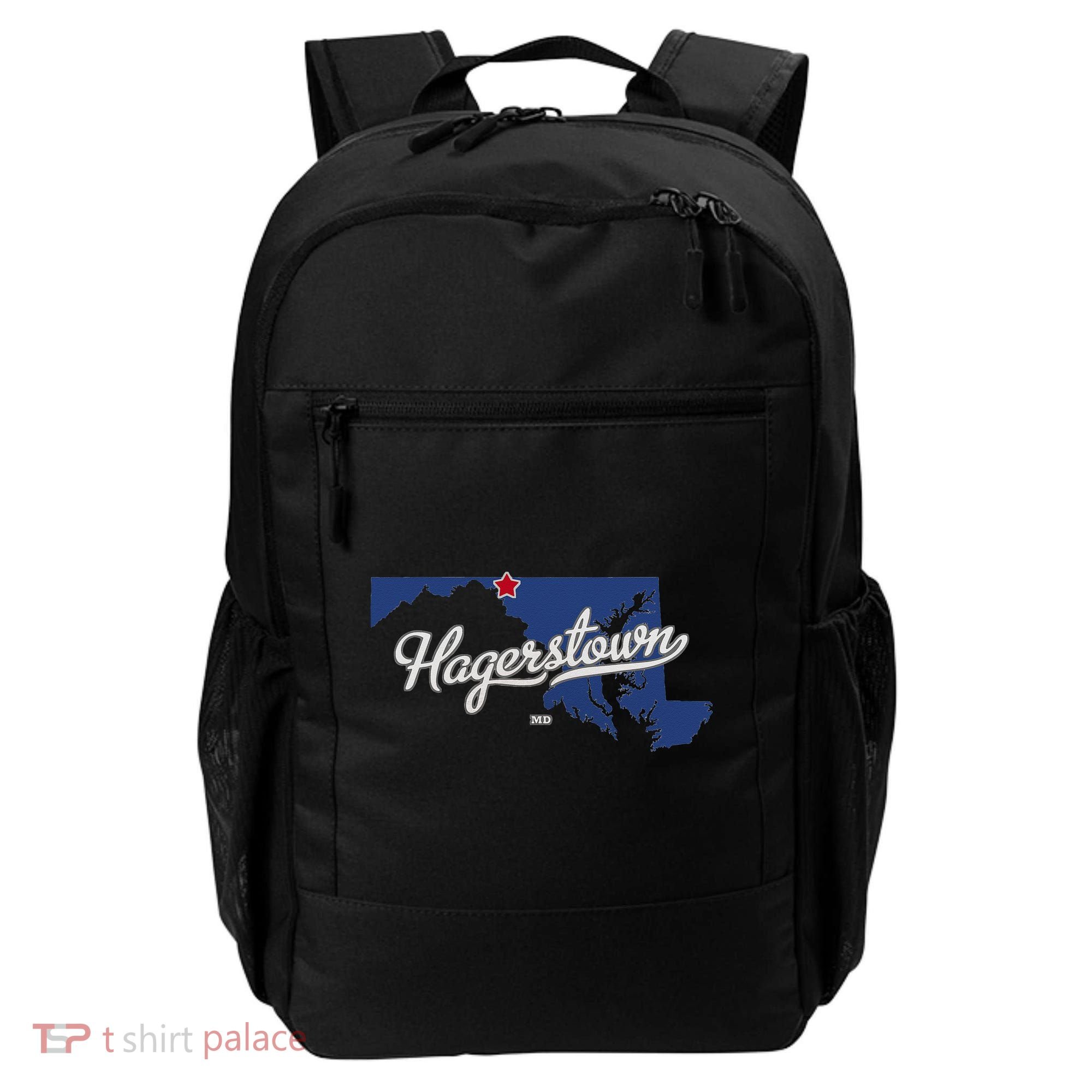 Hagerstown Maryland MD Map Backpack