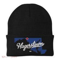 Hagerstown Maryland MD Map Beanie thumb 0