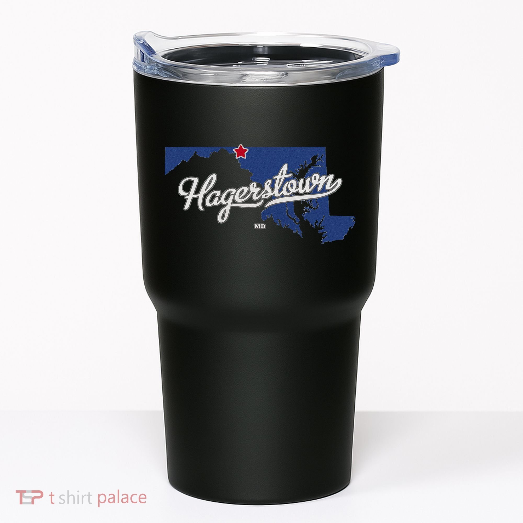 Hagerstown Maryland MD Map Tumbler