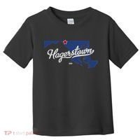 Hagerstown Maryland MD Map Toddler T-Shirt thumb 0