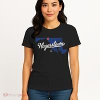 Hagerstown Maryland MD Map Women's T-Shirt thumb 4