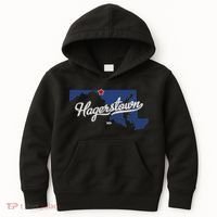 Hagerstown Maryland MD Map Kids Hoodie thumb 0