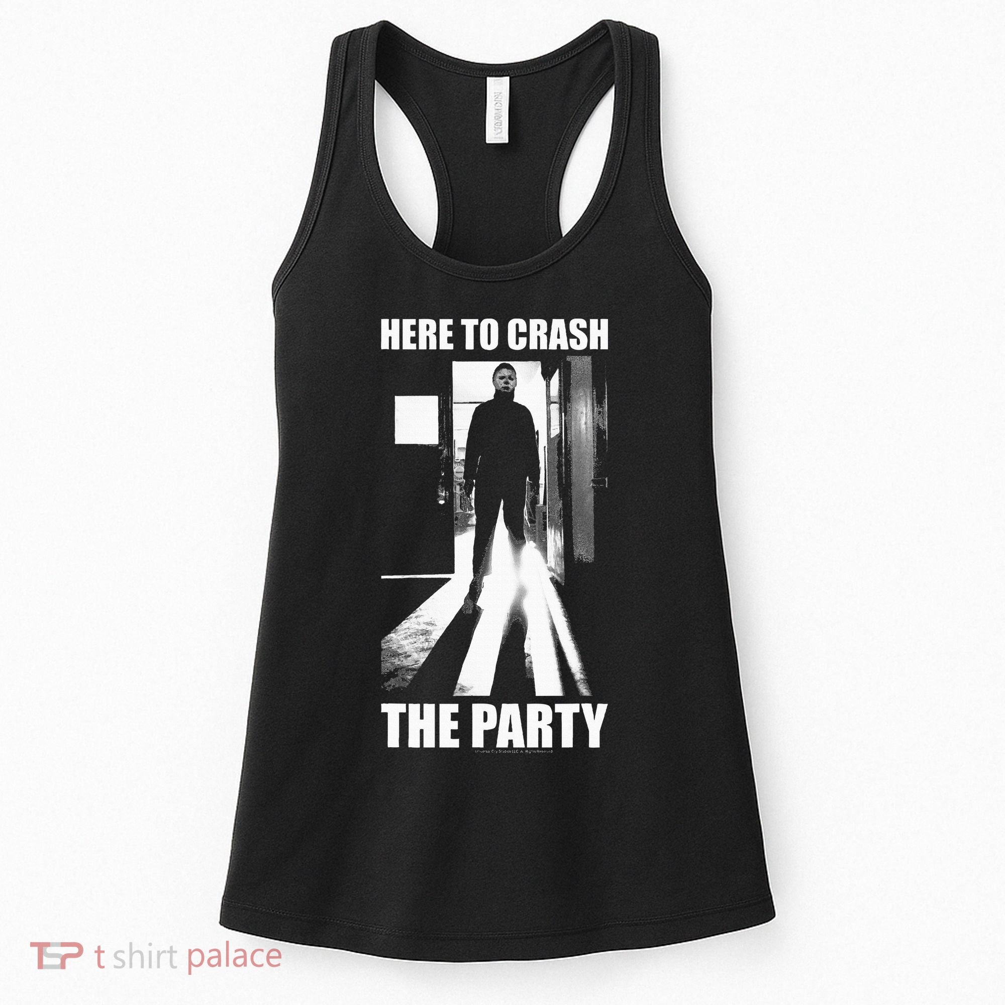 Halloween M.I.C.H.A.E.L Myers Here To Crash The Party Women's Tank Top