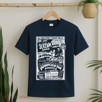 Horror Movie Monsters Mummy Wolfman Dracula Frankenstein T-Shirt thumb 2