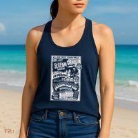 Horror Movie Monsters Mummy Wolfman Dracula Frankenstein Women's Tank Top thumb 2
