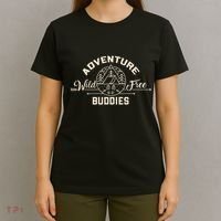 Hiking Mountains Meme Quote Adventure Buddies T-Shirt thumb 4
