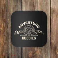Hiking Mountains Meme Quote Adventure Buddies Coaster thumb 0