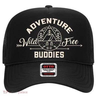 Hiking Mountains Meme Quote Adventure Buddies Hat